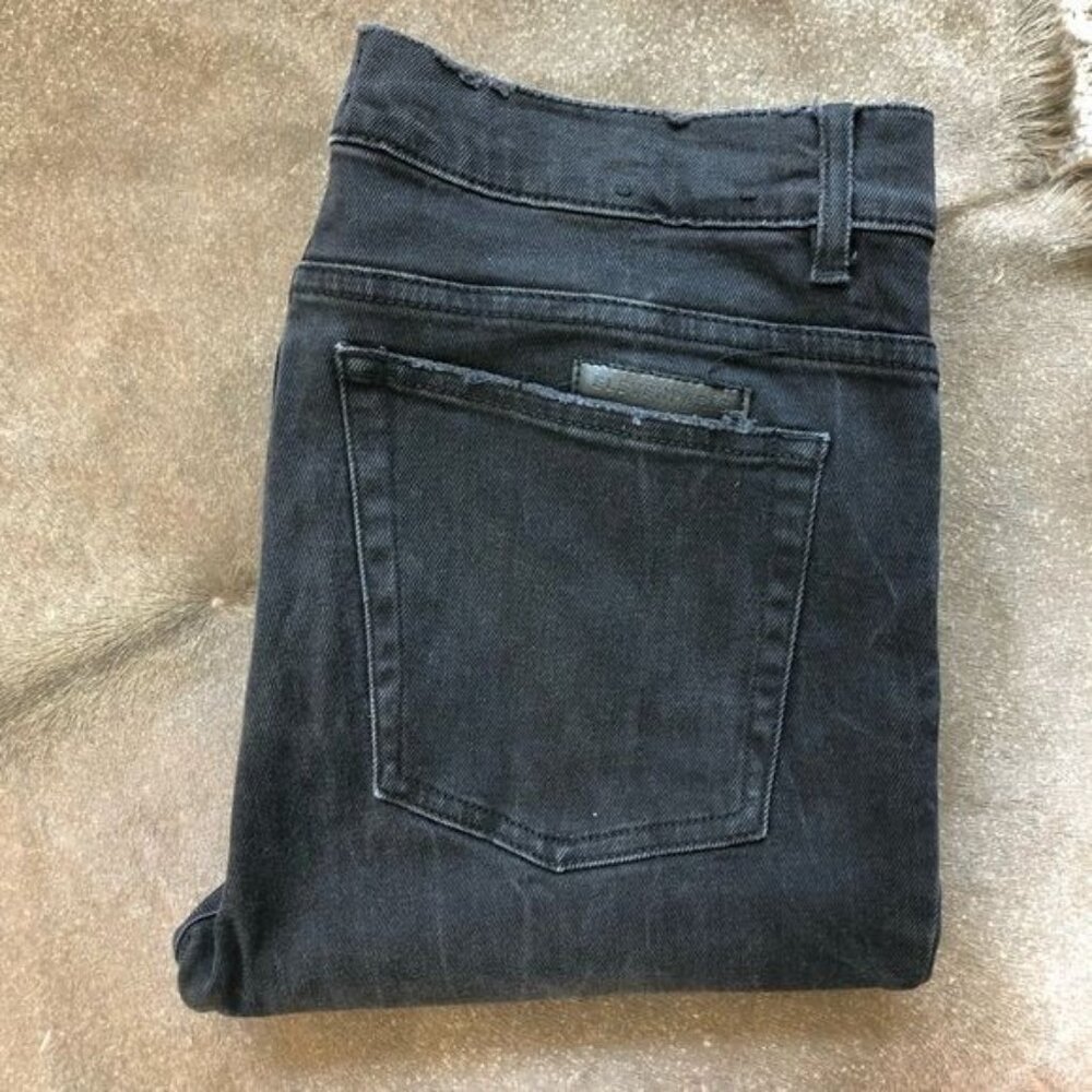 Eleven Paris Elvis Black Wash Distressed Patch Repaired Jeans